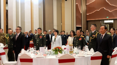 中国驻老挝大使馆举行中国人民解放军建军98周年招待会