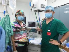 援圭中国医疗队成功实施圭亚那首例术中麻醉深度监测